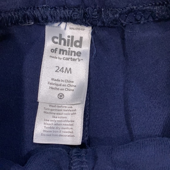 George Long-Sleeve Red/Blue Bib Shirt & Navy Blue Sweatpants in size 18-24M - Picture 7 of 8